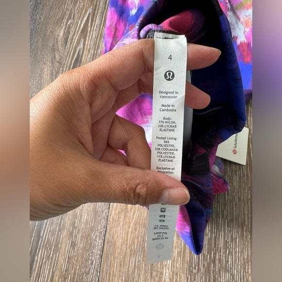 Lululemon Wunder Train High Rise 28” Digital Current Pink Size 4 NWT - Picture 3 of 4
